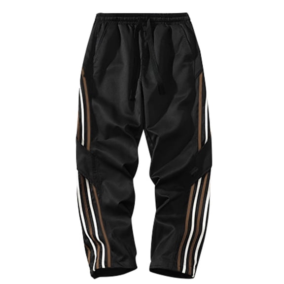 Baggy Cargo Pants Men Casual Outdoor Pants Urban Style Straight Leg Lightweight Breathable Spring Fall Trousers Black XXL