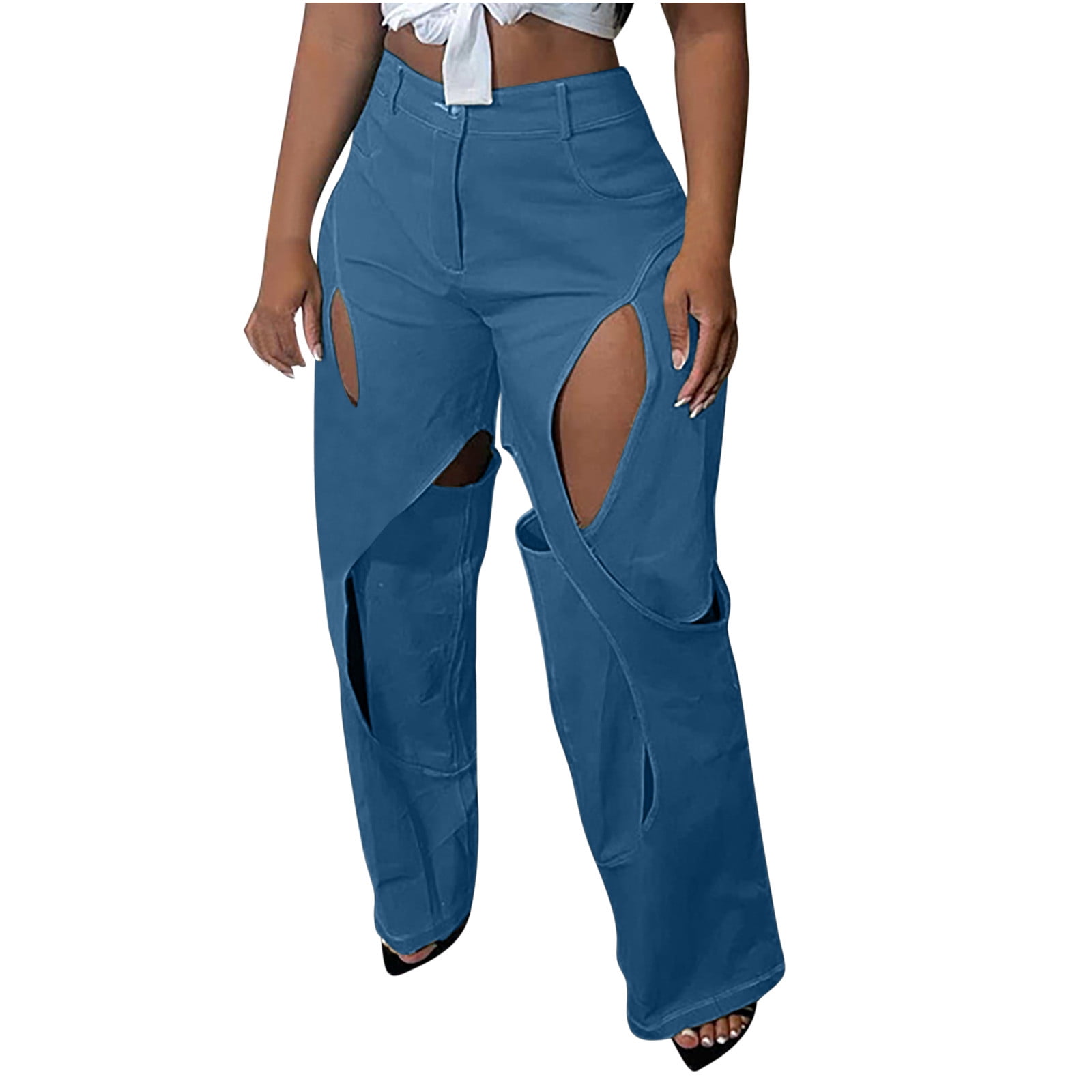 Lee Womens All Day Relaxed Fit Mid Rise Straight Leg Pants