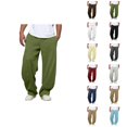 thumbnail image 1 of Baggy Casual Pants for Men 2025 Fall Winter Elastic Waist Drawstring Plain Sweatpants with Pockets Everyday Trousers, 1 of 1