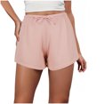 thumbnail image 1 of Baggy Gym Shorts Women Loose New Pajama Shorts for Women Soft Sleep Short Casual Shorts Drawstring Elastic Waist Pajama Bottoms with Pockets 2025 New Pinky One Size, 1 of 6