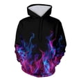 thumbnail image 1 of Baggy Hoodies for Women and Men 3D Printed Casual Trendy Pullover Hooded Sweatshirt with Pocket Long Sleeve Tops (S, Hot Pink 04), 1 of 7