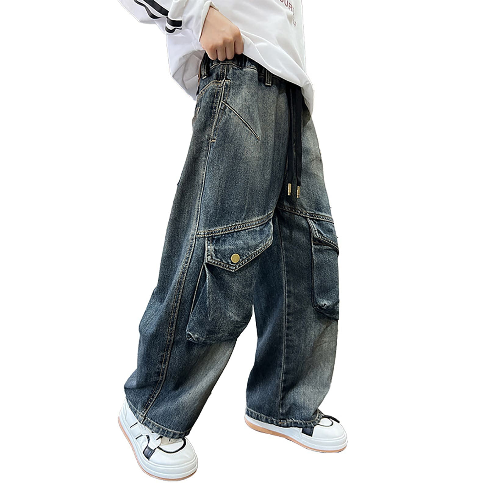 Baggy Jeans Baggy Jeans for Boys Straight Leg Denim Loose Fit ...