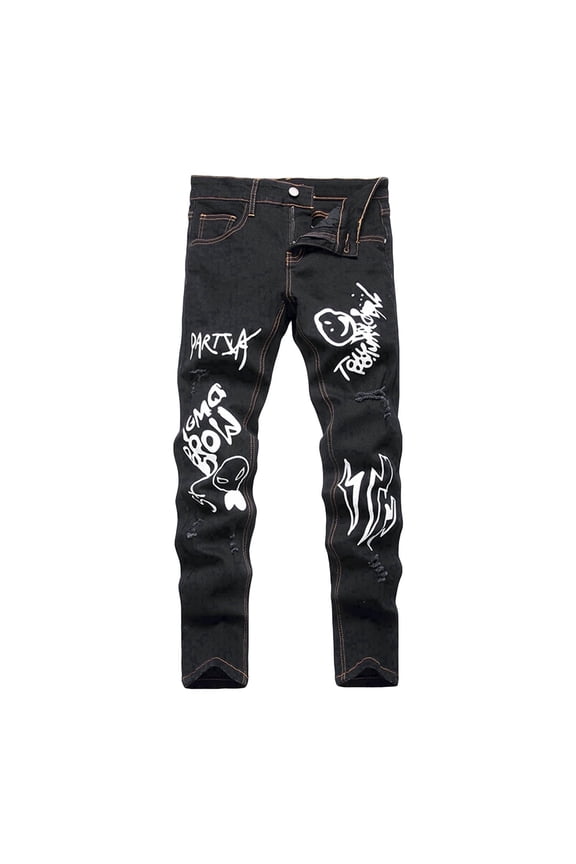 Baggy Jeans Kids Boy Boys Skinny Fit Ripped Jean, Destroyed Distressed Jeans Kids Denim Pants, Stretch Slim Casual Denim Jeans Pants