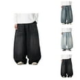 thumbnail image 1 of Baggy Jeans for Men Plus Size Loose Fit Wide Leg Non Stretch Casual Denim Pants with Pockets Trousers, 1 of 1