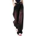 thumbnail image 1 of Baggy Jeans for Women Casual Wide Leg Pants Y2K High Street Low Rise Jeans Vintage Distressed Denim Pants Streetwear Hiphop, 1 of 7