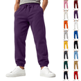 thumbnail image 1 of Baggy Joggers Men Sweatpants Lounge Casual Jogging Pants Cuffed High Waist Drawstring 2 Deep Pockets Workout Fashion Streetwear Soft Athletic Loose Joggers Pants Dark Purple L, 1 of 9
