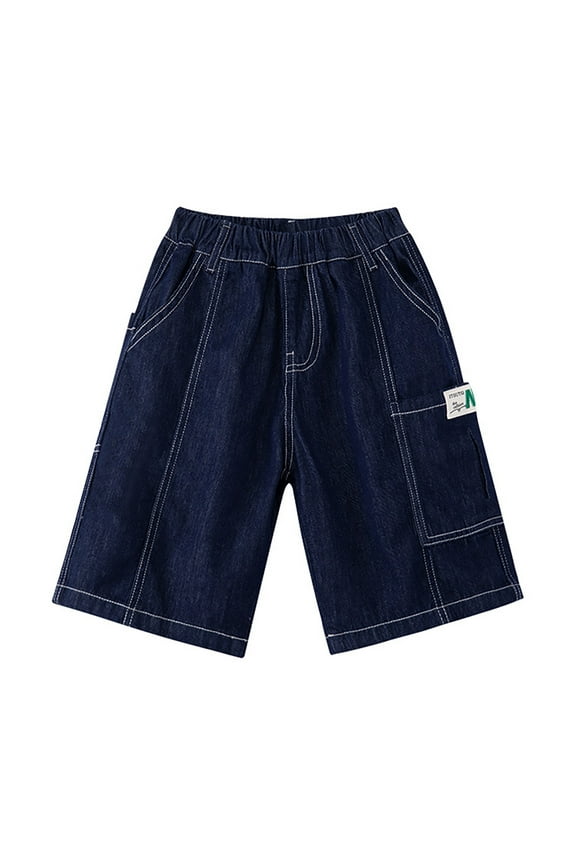 Baggy Jorts Boys 4-5 Years Jorts for Boys Baggy Jorts Boys Denim Shorts Kids Baggy Jorts Boys Summer Shorts With Pockets #Blue