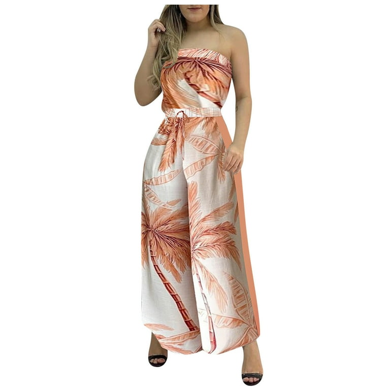 Elegant Solid Fold Zipper Strapless Regular Jumpsuits Elegant Solid Fold Zipper Strapless Regular Jumpsuits