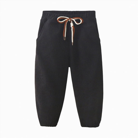 Baggy Pants For Boys 12M-10T Toddler to Youth Athletic Joggers Sweatpants with Pockets Kids Workout Sweat Pants Kids Black Sweatpants Size 12-18 Months