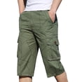 thumbnail image 1 of Baggy Relaxed Fit Cargo Shorts for Men Men's Baggy Cargo Shorts Trendy Casual Pant Loose Fit Joggers with Pockets, 1 of 2