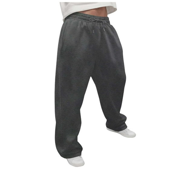 Baggy Sweatpants For Men Gym Pants Men Men's Baggy Sweatpants Wide Leg Lounge Sweat Pants with Pockets