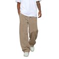 thumbnail image 1 of Baggy Sweatpants Men Casual Drawstring Waist Lightweight Wide Leg Sweat Pants for Men Camel M, 1 of 6