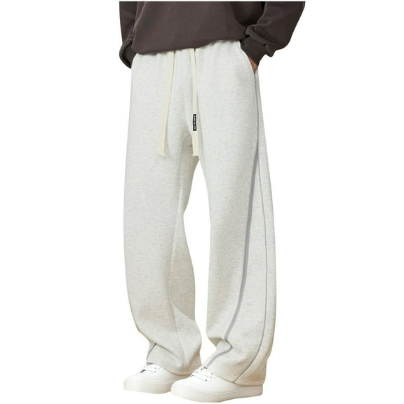 Baggy Sweatpants Men Sevevn Mens Baggy Sweatpants Wide Leg Track Pants Fall Stretch Casual Pants Streetwear