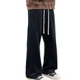thumbnail image 1 of Baggy Sweatpants Men Sevevn Mens Baggy Sweatpants Wide Leg Track Pants Fall Stretch Casual Pants Streetwear, 1 of 7