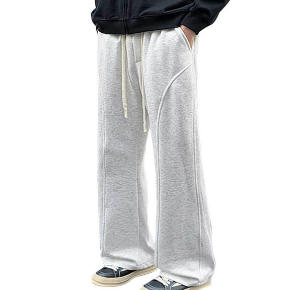 Baggy Sweatpants Men Sevevn Mens Baggy Sweatpants Wide Leg Track Pants Fall Stretch Casual Pants Streetwear