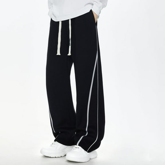 Baggy Sweatpants Men Sevevn Mens Baggy Sweatpants Wide Leg Track Pants Fall Stretch Casual Pants Streetwear