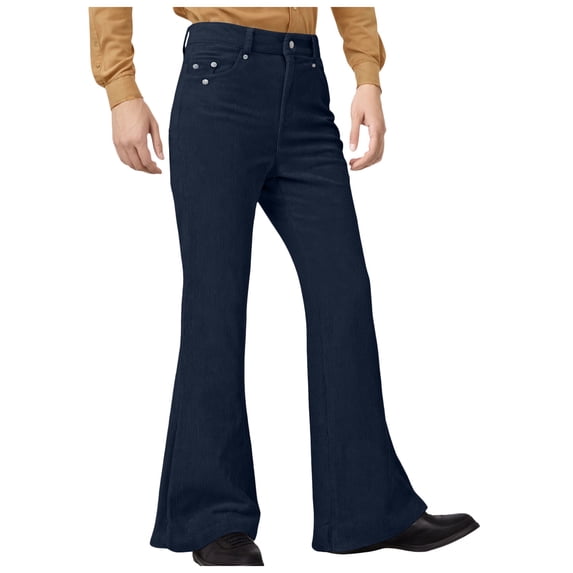 Baggy Sweatpants Men Y2K Mens Bell Bottom Pants 70s Disco Outfits for Men Vintage Breathable pants