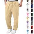 thumbnail image 1 of Baggy Sweatpants Mens Casual Straight Wide Leg Sweat Pants Drawstring Athletic Workout Gym Jogger with Pockets Khaki S, 1 of 6