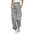 Baggy Sweatpants for Women 2024 Womens Fashion Pants Christmas Printed