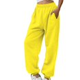 thumbnail image 1 of Baggy Sweatpants Women Casual Drawstring Pants High Waist Cinch Bottom Workout Joggers Lounge Trousers With Pockets, 1 of 5