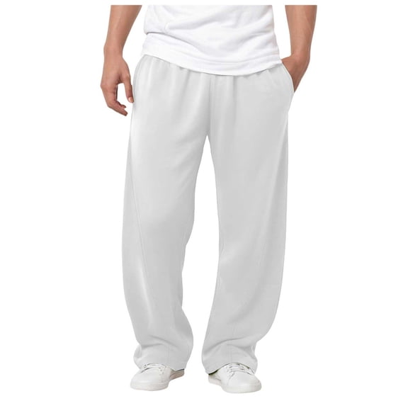 Baggy Sweatpants Y2K Wide Leg Sweatpants Men Men's Baggy Sweatpants Elastic Waist Drawstring Wide Leg Lounge Track Pants Casual Loose Joggers with Pockets