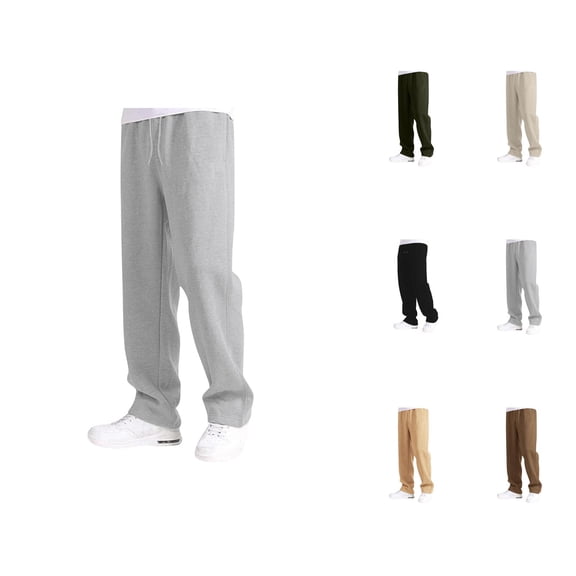 Baggy Sweatpants for Boys Girls 2025 Trendy Drawstring Elastic Waist Loose Fit Straight Leg Sweat Pants with Pockets