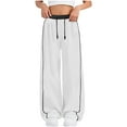 thumbnail image 1 of Baggy Sweatpants for Girl's High Waist Wide Leg Sweatpants Joggers Track Pants Trendy Casual Trousers, 1 of 7