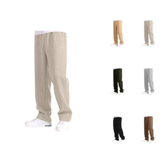 Baggy Sweatpants for Girls Boys 2025 Trendy Elastic Waist Drawstring Loose Fit Straight Leg Sweat Pants with Pockets