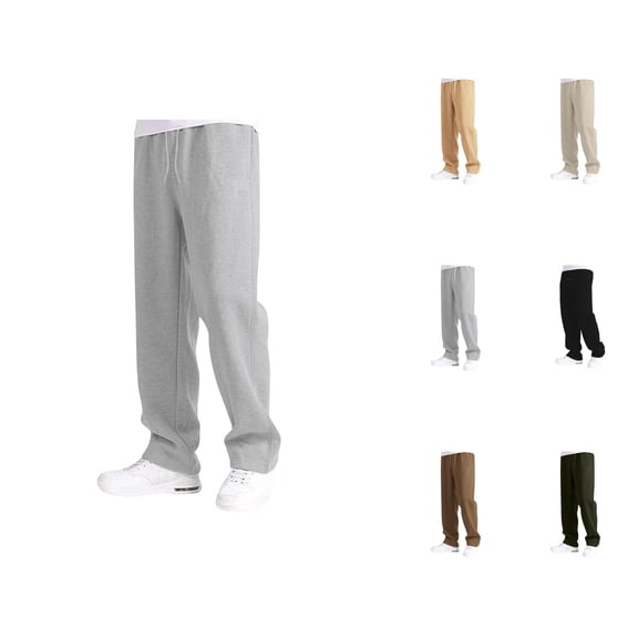 Baggy Sweatpants for Girls Boys 2025 Trendy Elastic Waist Drawstring Oversized Straight Leg Sweat Pants with Pockets