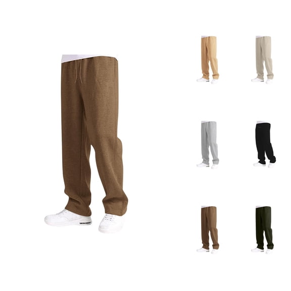 Baggy Sweatpants for Girls Boys 2025 Trendy Elastic Waist Drawstring Oversized Straight Leg Sweat Pants with Pockets