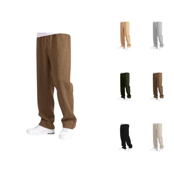 Baggy Sweatpants for Girls Boys 2025 Trendy Elastic Waist Drawstring Straight Leg Loose Fit Sweat Pants with Pockets