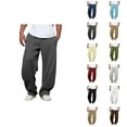 thumbnail image 1 of Baggy Sweatpants for Men 2025 Fall Winter Elastic Waist Drawstring Plain Casual Pants with Pockets Trousers, 1 of 8