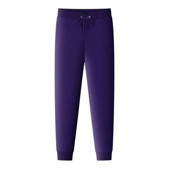 Baggy Sweatpants for Men Loose Fit Solid Color Lace up Straight Leg Track Pants with Pockets Elastic Waist Drawstring Joggers Trousers