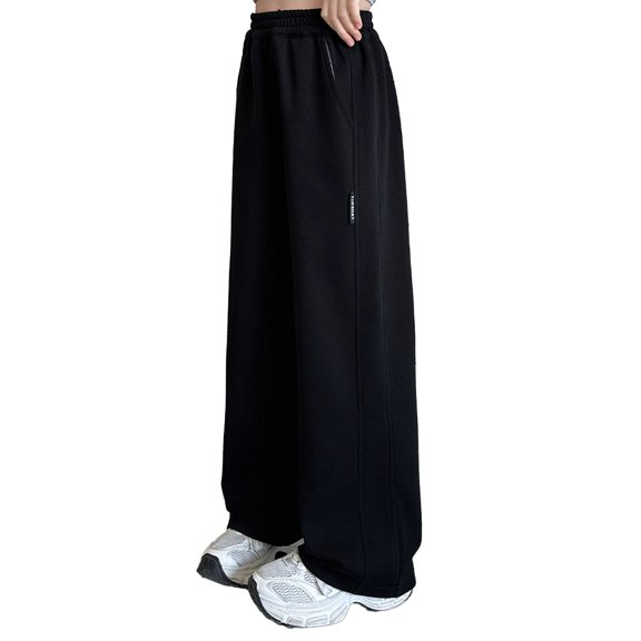 Girls Fall Sweatpants, New Korean Style Trendy Sports Pants, Everyday Casual Trousers for Girls Ages 4-15 Spring Autumn