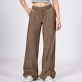 thumbnail image 1 of Baggy Sweatpants for Girls Oversized Wide Leg Loose Sweat Pants Elastic High Waist Drawstring Athletic Casual Joggers, 1 of 5