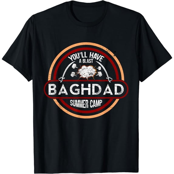 Baghdad Summer Camp | Iraq War Veteran Military T-Shirt