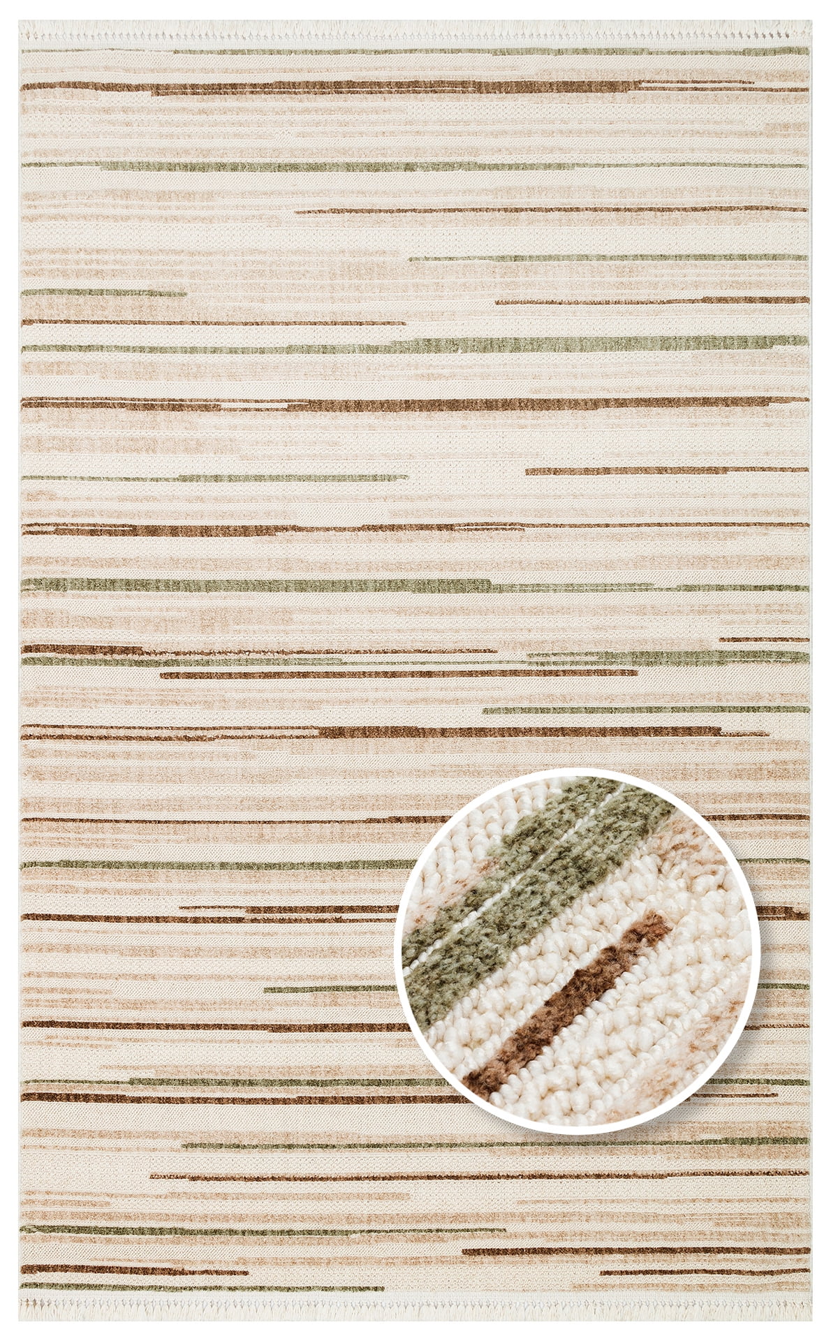 Bagheria Beige Modern Area Rugs for Living Room Jacquard Textured ...