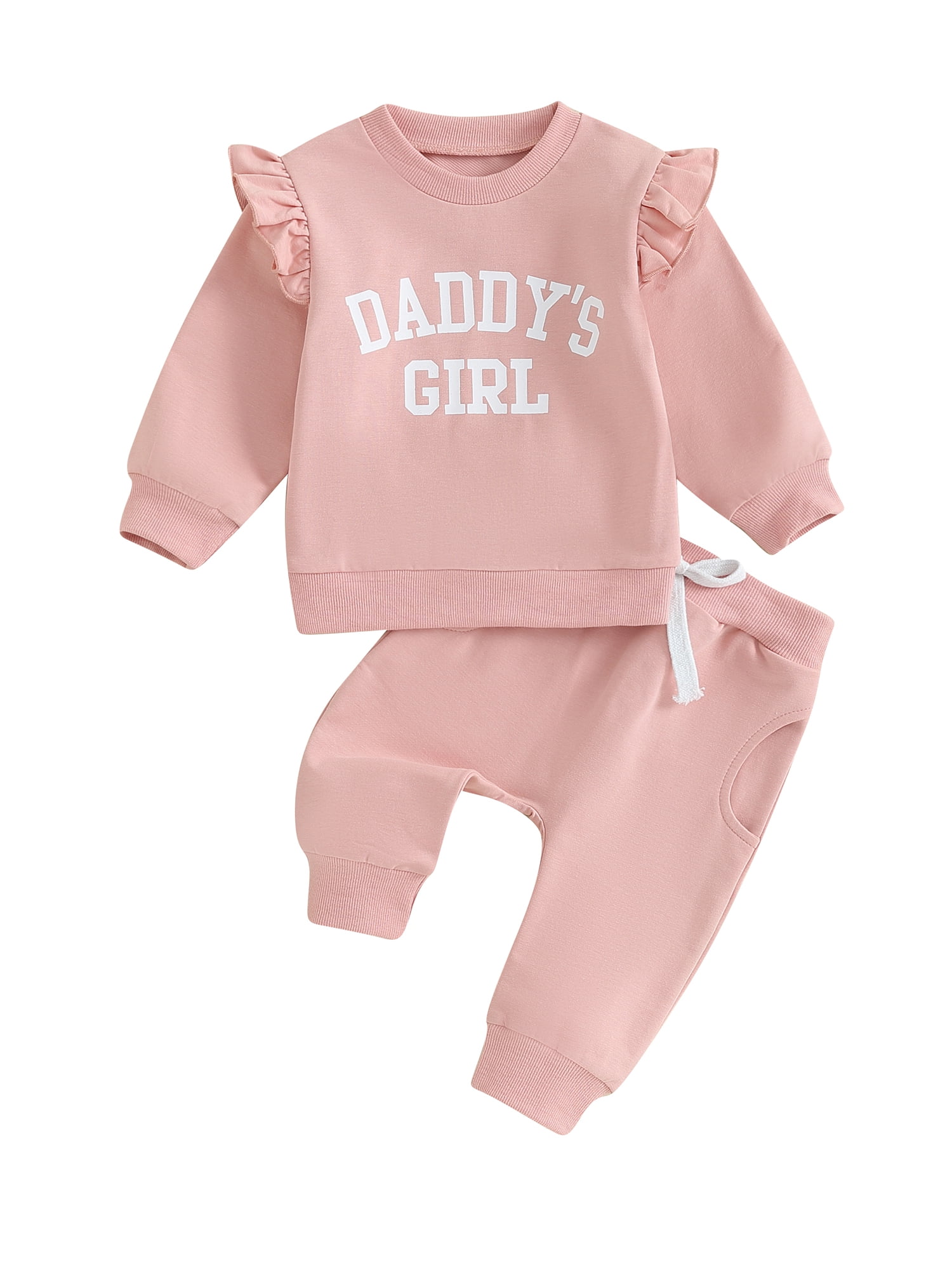 Bagilaanoe 2PCS Baby Clothing Sets Girls Casual Sweatsuits Toddler