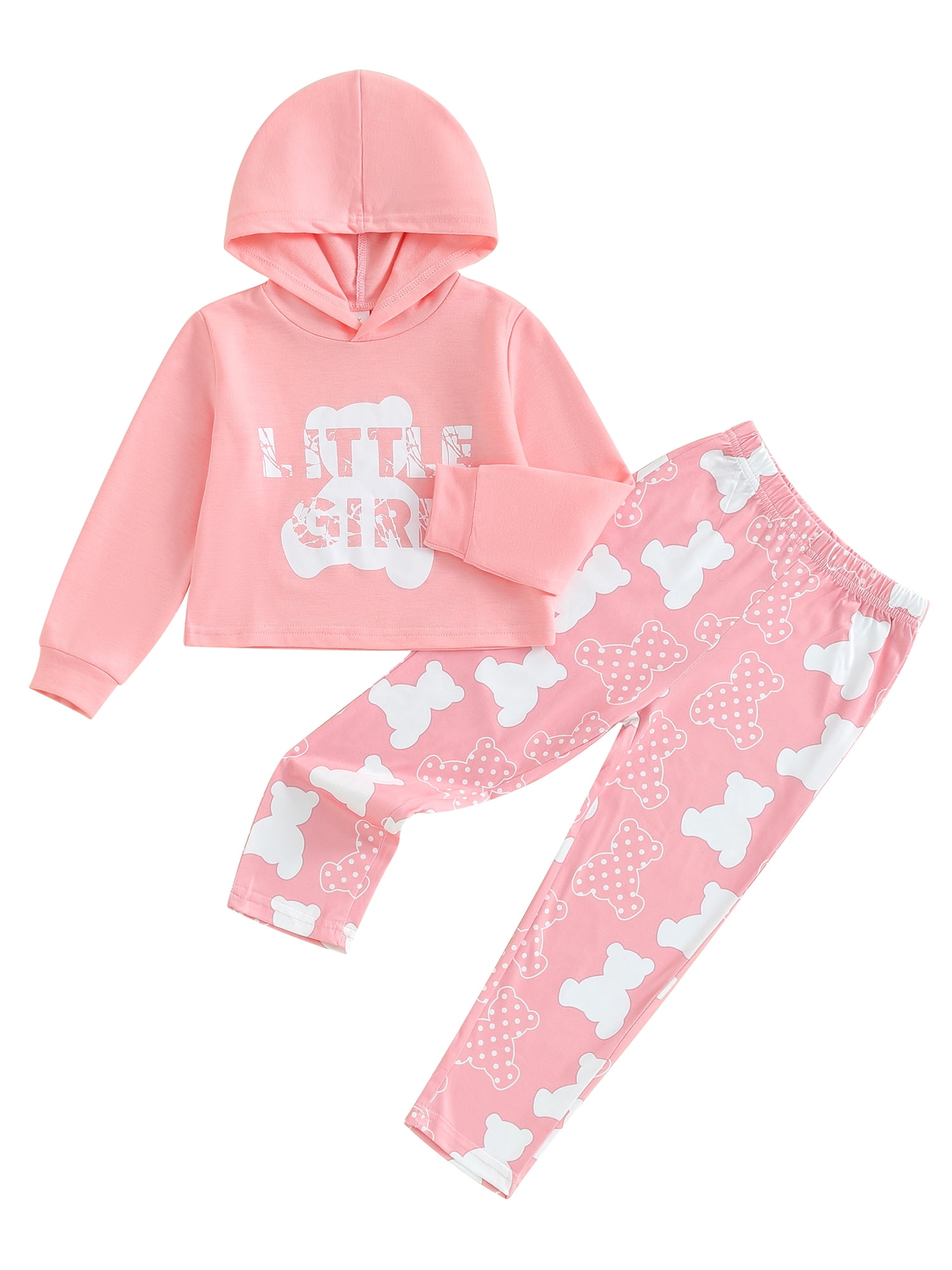 Bagilaanoe 2PCS Little Girls Clothing Sets Children Casual Sweatsuits