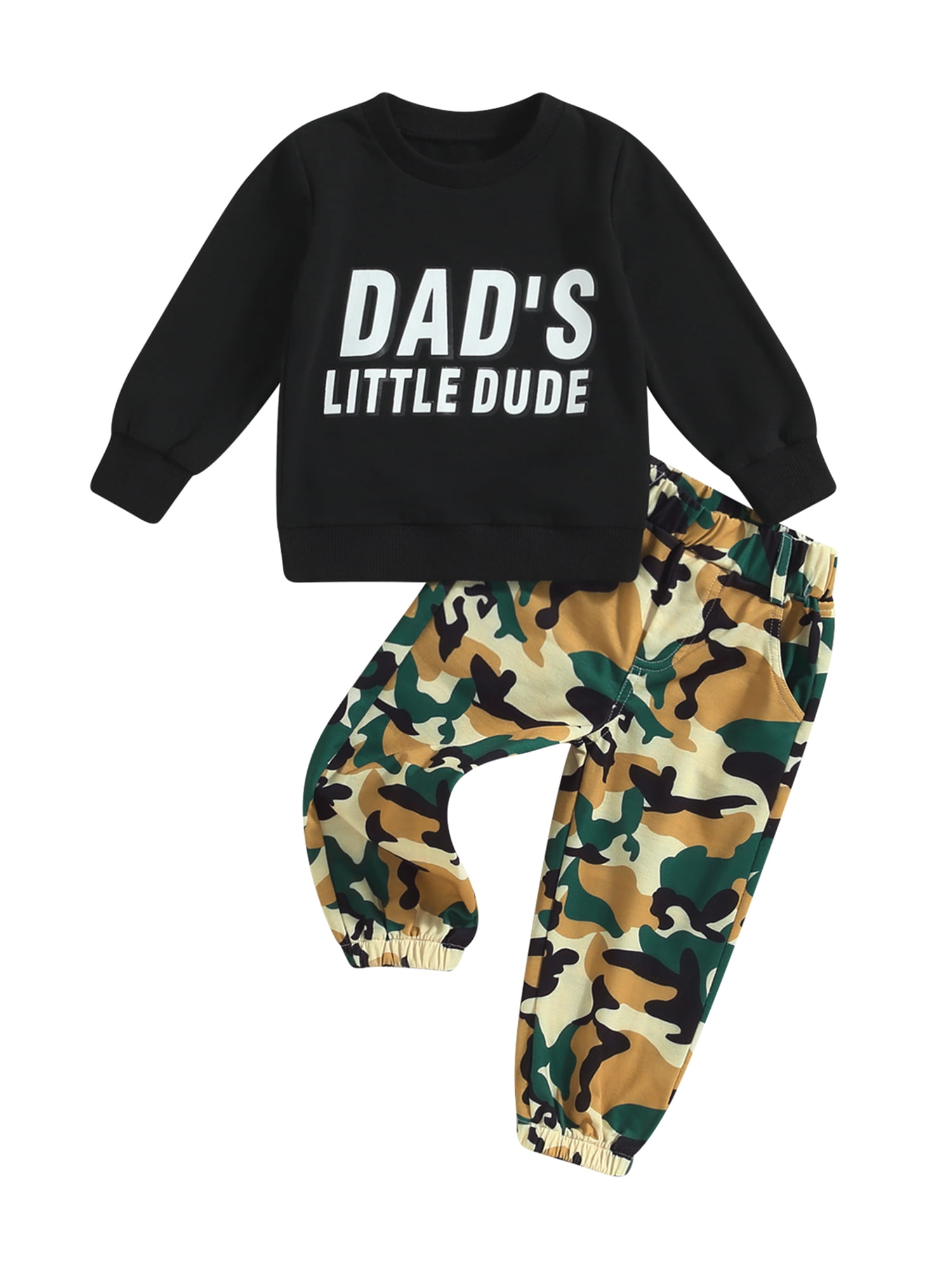 Bagilaanoe 2PCS Toddler Baby Boys Long Pants Set Letter Print Long