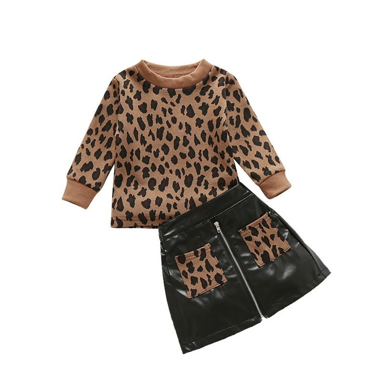 Kids Brown Leopard Fall Sweater Kids Brown Leopard Fall Sweater