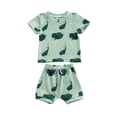 thumbnail image 1 of Bagilaanoe 2pcs Newborn Baby Boy Girl Short Pants Set Short Sleeve T Shirt Tops + Shorts 3M 6M 12M 18M Infant Casual Summer Outfits, 1 of 8