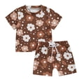 thumbnail image 1 of Bagilaanoe 2pcs Newborn Baby Girl Shorts Set Short Sleeve Floral T Shirt Tops + Shorts 3M 6M 12M 18M 24M Infant Casual Summer Clothes, 1 of 7