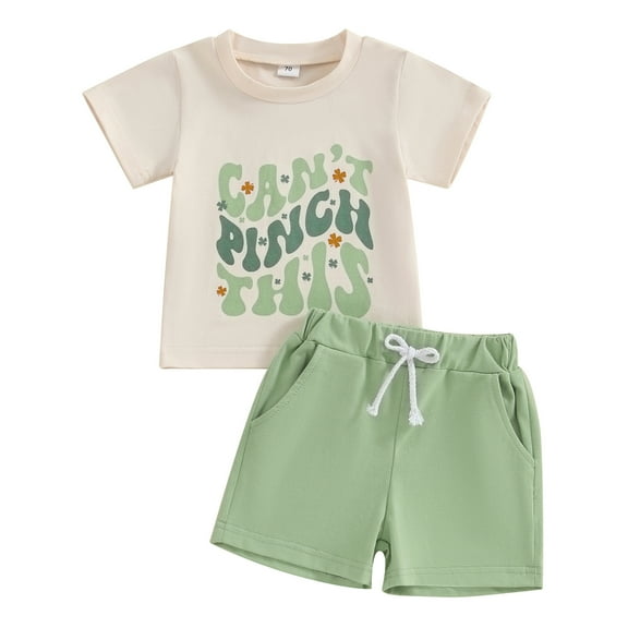 Bagilaanoe 2pcs Toddler Baby Boy Shorts Set Short Sleeve Letter Print T Shirt Tops Shorts 6M 12M 18M 24M 3T 4T 5T Kids Casual Summer Clothes
