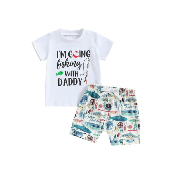 Bagilaanoe 2pcs Toddler Baby Boy Shorts Set Short Sleeve Letter Print T Shirt Tops + Shorts 6M 12M 18M 24M 3T Kids Casual Summer Clothes