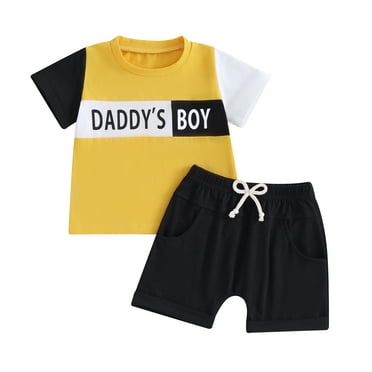 Bagilaanoe 2pcs Toddler Baby Boy Shorts Set Short Sleeve Letter Print T Shirt Tops   Shorts 6M 12M 18M 24M 3T Kids Casual Summer Clothes