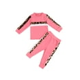 thumbnail image 1 of Bagilaanoe 2pcs Toddler Baby Girl Long Pants Set Leopard Print Long Sleeve T-Shirt Tops + Trousers 1T 2T 3T 4T 5T 6T Kids Casual Outfits, 1 of 9