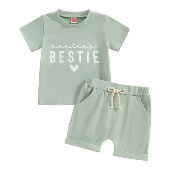 Bagilaanoe 2pcs Toddler Baby Girl Shorts Set Short Sleeve Letter Print T Shirt Tops + Shorts 6M 12M 18M 24M 3T 4T Kids Casual Summer Clothes