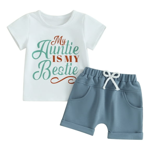 Bagilaanoe 2pcs Toddler Baby Girl Shorts Set Short Sleeve Letter Print T Shirt Tops + Shorts 6M 12M 18M 24M 3T Kids Casual Summer Clothes