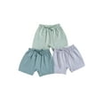 thumbnail image 1 of Bagilaanoe 3 Packs Toddler Baby Boys Girls Summer Shorts Solid Color Elastic Drawstring Short Pants 3M 6M 12M 18M 24M 3T Infant Casual Clothes, 1 of 6